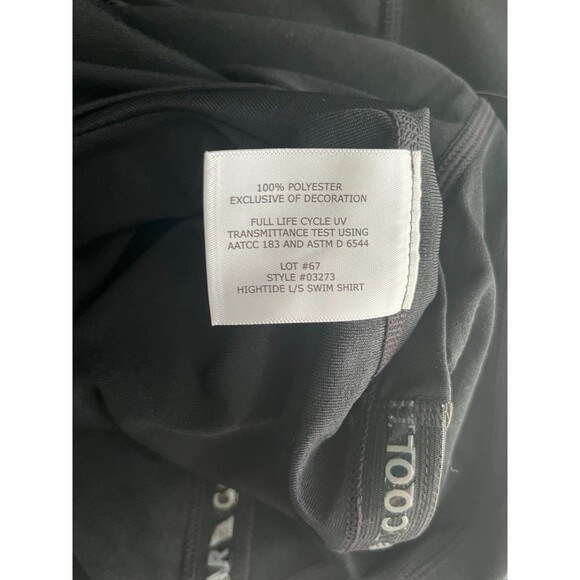 Coolibar High Tide Swim Shirt Black UPF 50+ UV Women's XXL Rash Guard - Picture 4 of 4